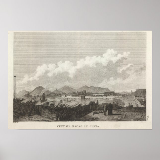 View of Macao in China Poster (Front)