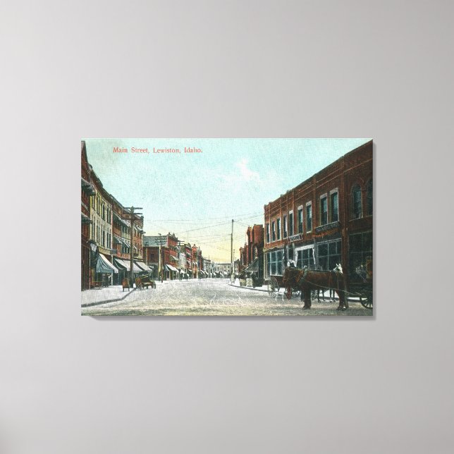 View of Main StreetLewiston, ID Canvas Print (Front)