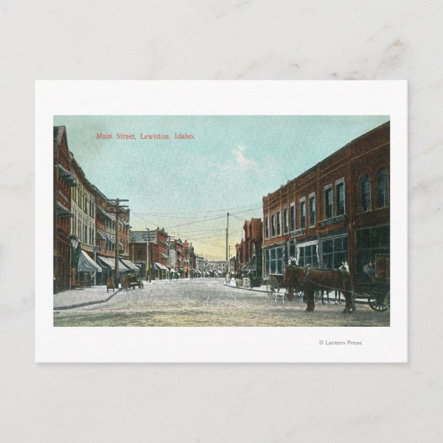 View of Main StreetLewiston, ID Postcard (Front)