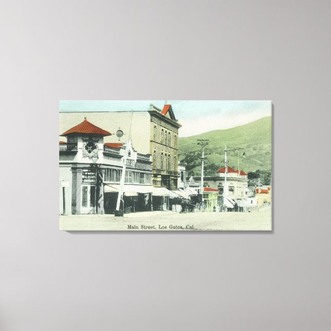 View of Main StreetLos Gatos, CA Canvas Print (Front)