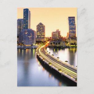 View of Mandarin Oriental Miami with reflection Postcard