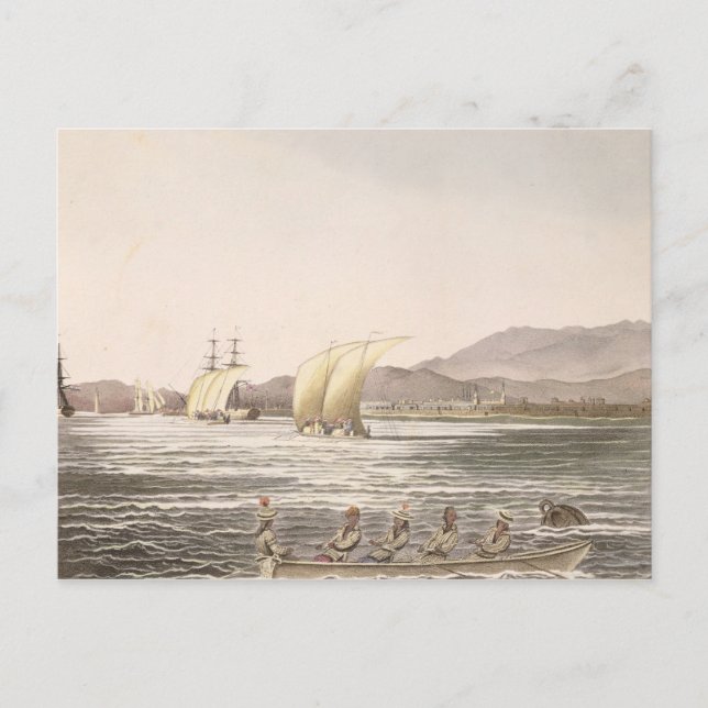 View of Manila, Philippines, 1826 Postcard (Front)