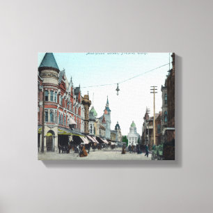 View of Mariposa StreetFresno, CA Canvas Print