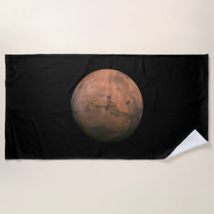 View of Mars (The Red Planet) Beach Towel