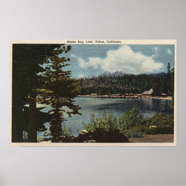 View of Meeks Bay Poster (Front)
