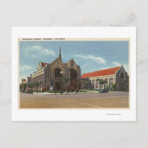 View of Methodist Church Postcard