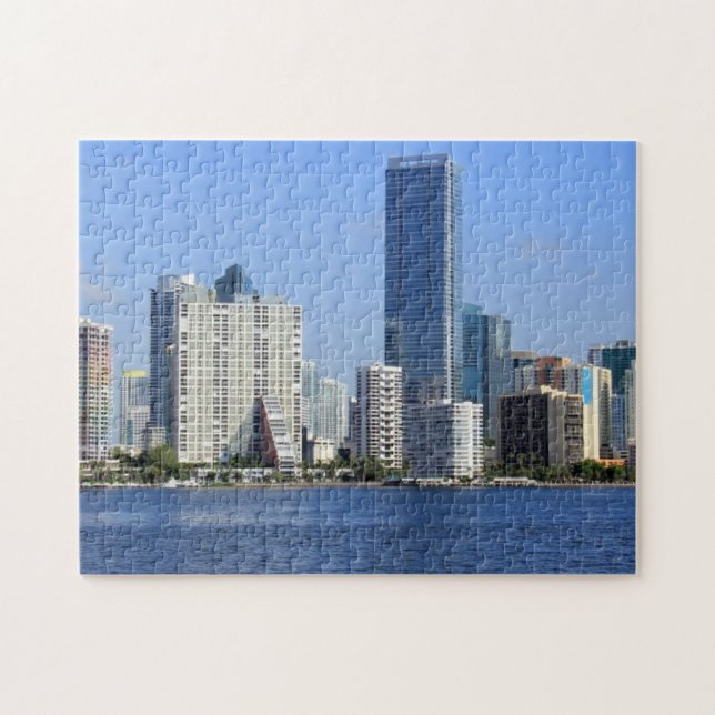 View of Miami Skyline Jigsaw Puzzle (Horizontal)