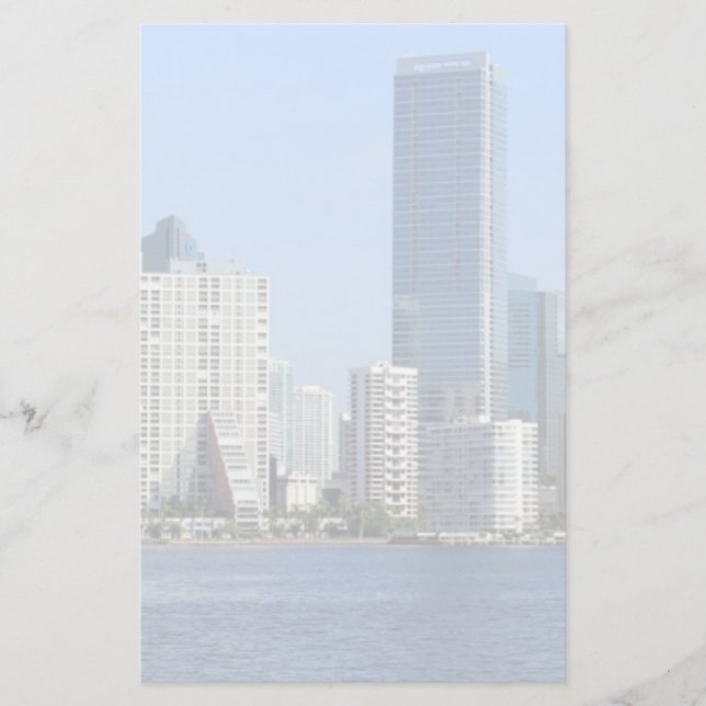 View of Miami Skyline Stationery (Front)