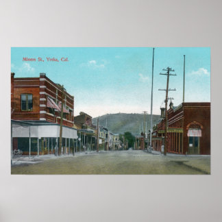 View of Miners StreetYreka, CA Poster