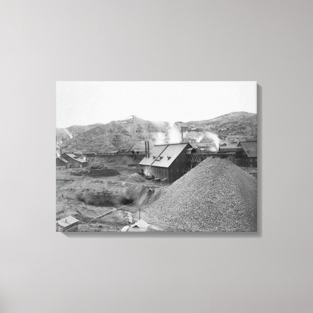 View of Mining Factory "Homestake Works" Canvas Print (Front)