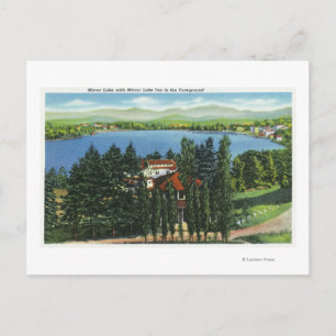 View of Mirror Lake and Mirror Lake Inn Postcard