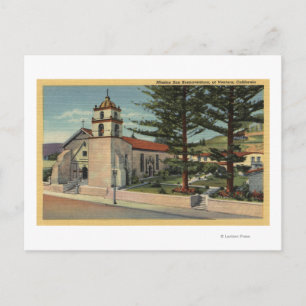 View of Mission San Buenaventura Postcard