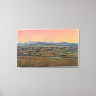 View of Mohave Desert Canvas Print
