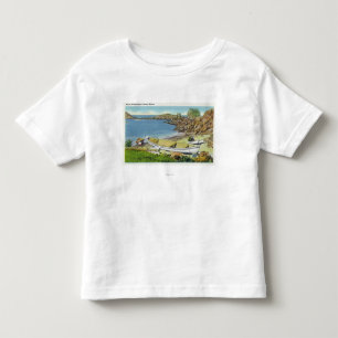 View of Monhegan Island, Beach Scene Toddler T-shirt