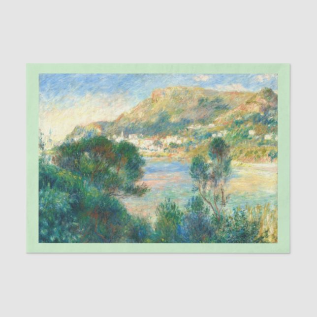 View of Monte Carlo from Cap Martin, Renoir  Tissue Paper (Front)
