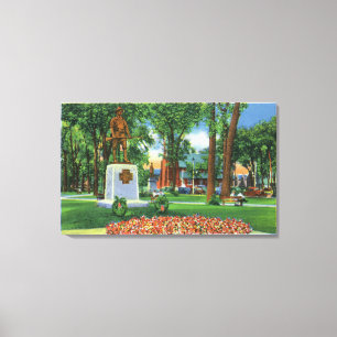 View of Monument at Wisner Park Canvas Print