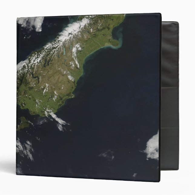 View of most of the South Island of New Zealand Binder (Front/Inside)