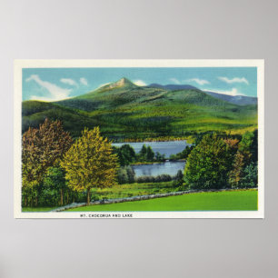 View of Mount Chocorua and Lake Poster