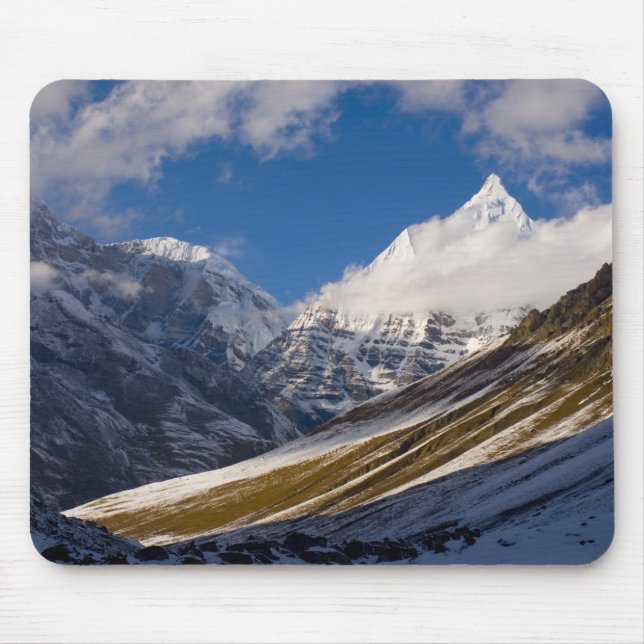 View of Mount Jichu Drake, Bhutan. Mouse Pad (Front)