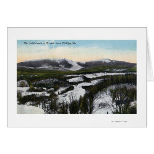 View of Mount Saddleback in the Winter