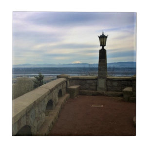 View of Mount St. Helens, Portland, Oregon Tile