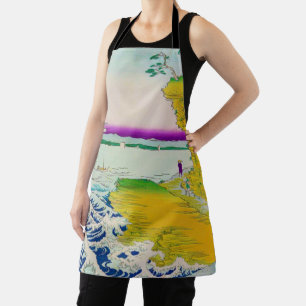 View of Mt. Fuji and Seaside, Hiroshige, Ukiyo-e Apron