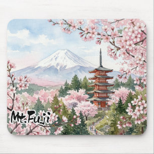 View of Mt. Fuji from Arakurayama Sengen Park Mouse Pad