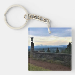 View of Mt. Hood, Portland, Oregon Keychain