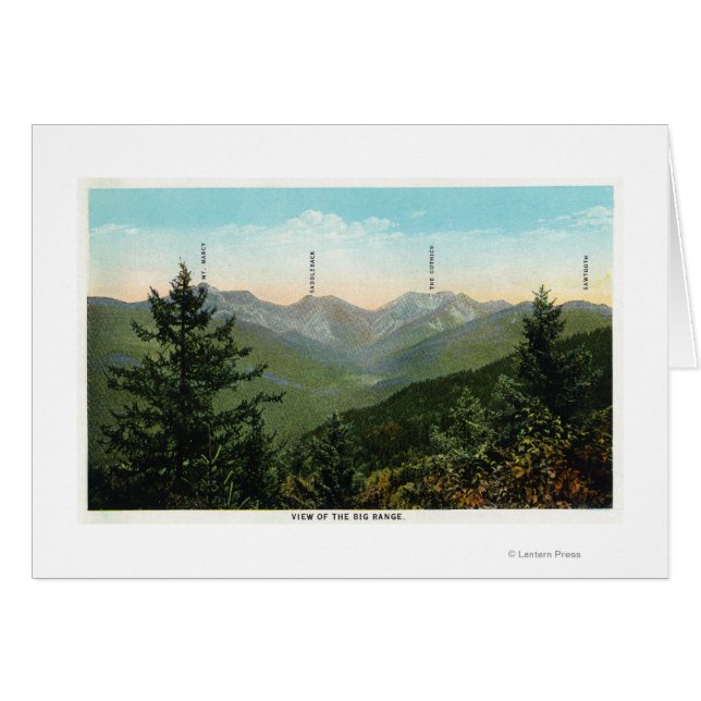 View of Mt. Marcy, Saddleback, Sawtooth (Front Horizontal)