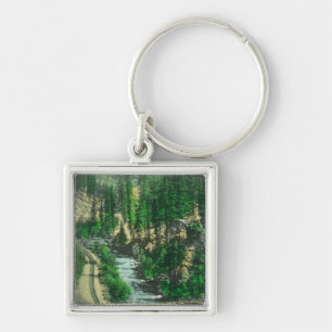 View of Mt. Shasta from Shasta Retreat Keychain