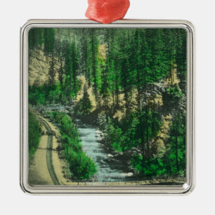 View of Mt. Shasta from Shasta Retreat Metal Ornament