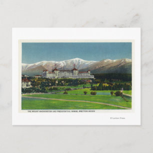 View of Mt Washington Hotel, Presidential Range Postcard