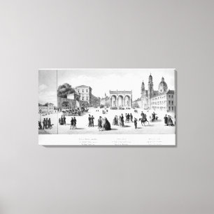 View of Munich, 1869 Canvas Print