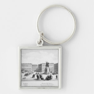View of Munich, 1869 Keychain
