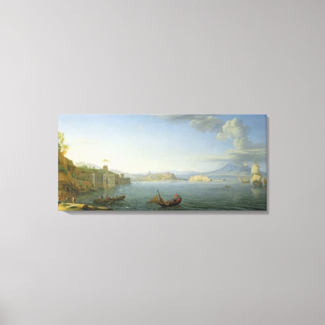View of Naples, 1750 Canvas Print (Front)