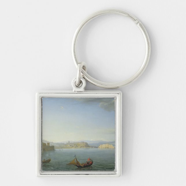 View of Naples, 1750 Keychain (Front)