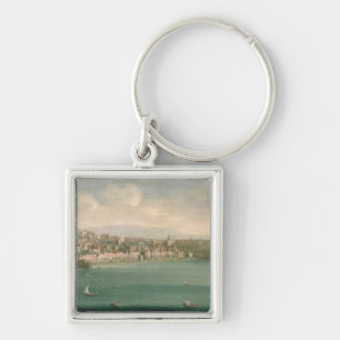 View of Naples from the west, 1730 Keychain