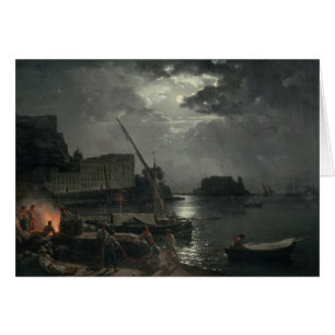 View of Naples in Moonlight, 1829