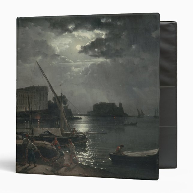 View of Naples in Moonlight, 1829 Binder (Front/Inside)