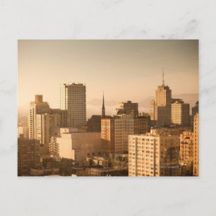 View of Nob Hill in San Francisco, with the fog Postcard