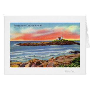 View of Nubble Island and the Lighthouse