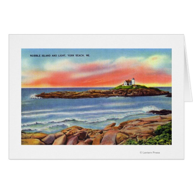 View of Nubble Island and the Lighthouse (Front Horizontal)