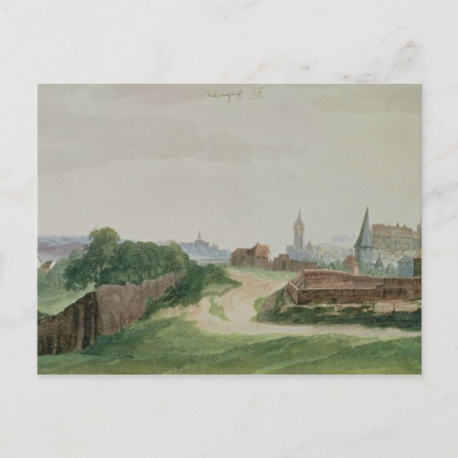 View of Nuremberg, 1496-97 Postcard (Front)