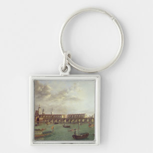 View of Old London Bridge Keychain