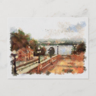 View of Ottawa Locks from Chateau Laurier Postcard