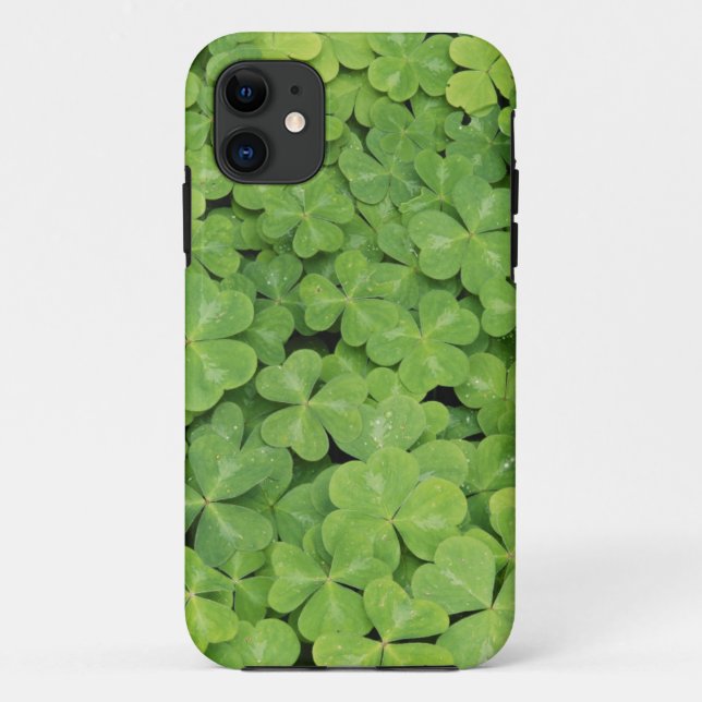 View of Oxalis Oregana wood Sorrel Foliage Case-Mate iPhone Case (Back)
