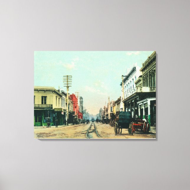 View of Pacific AvenueSanta Cruz, CA Canvas Print (Front)