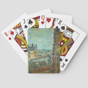 View of Paris from Vincent's Room in the Rue Lepic Playing Cards