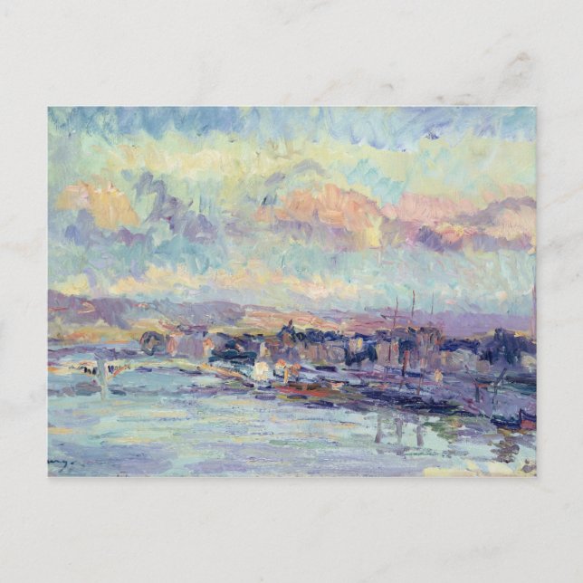 View of Paris (oil on canvas) Postcard (Front)