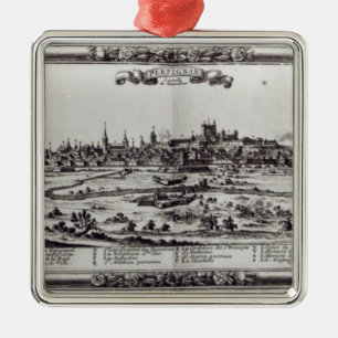 View of Perpignan, southern France, c.1645 Metal Ornament